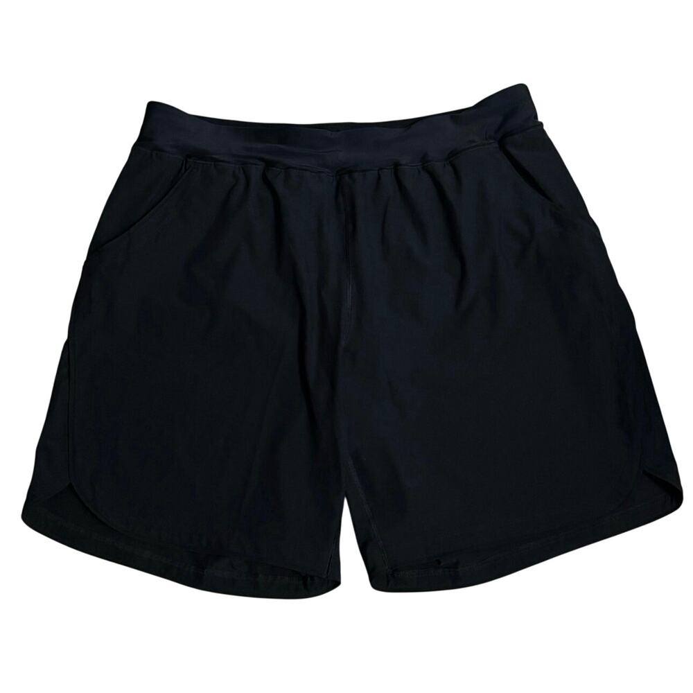 NEW Lands End Plus Size 20W 20 Swim Shorts Bottoms Black